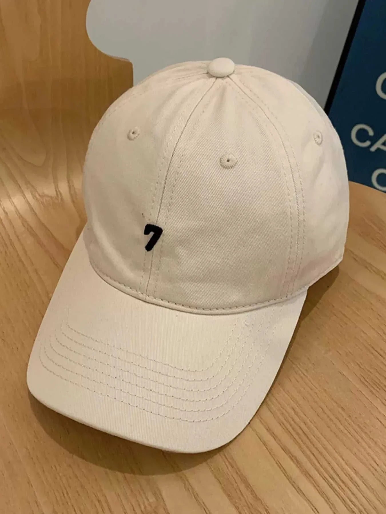 Cotton embroidered baseball cap one size imported 5.1-inch height