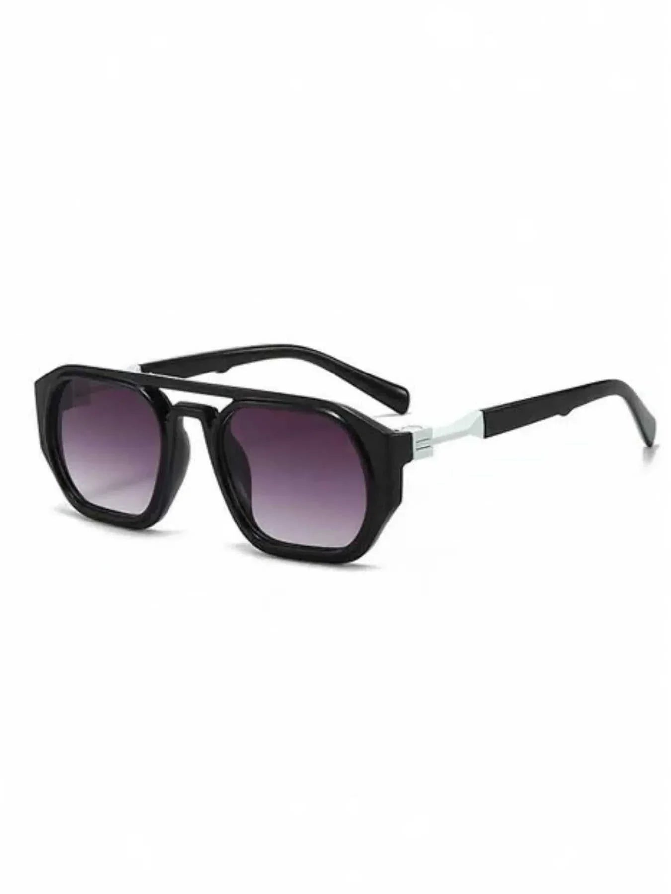 Retro Octagon Frame Sunglasses with UV400 protection and polycarbonate frame