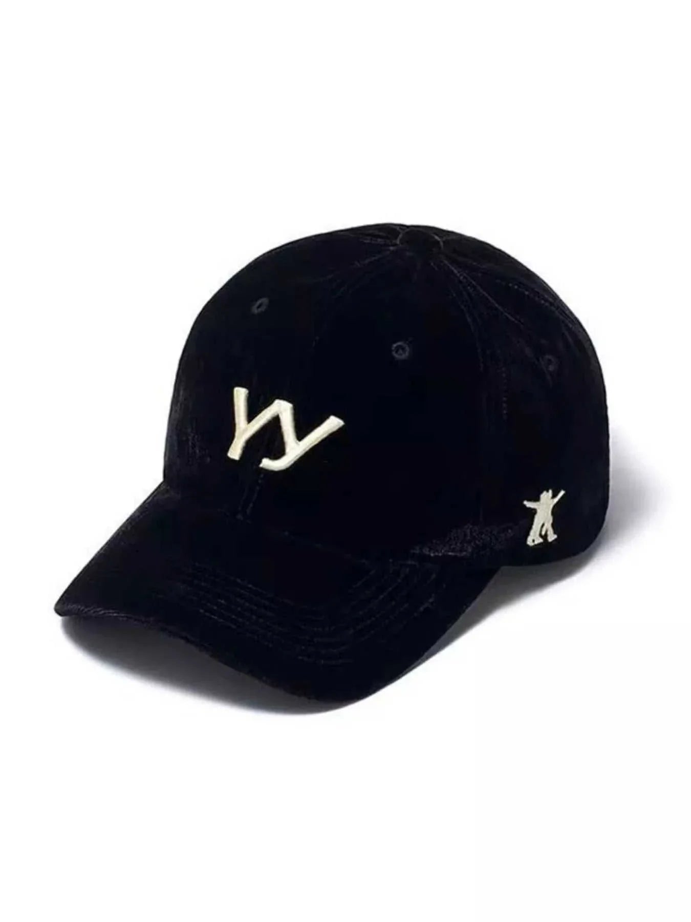 Embroidered baseball cap made of cotton, one size, imported, with 5.9-inch height