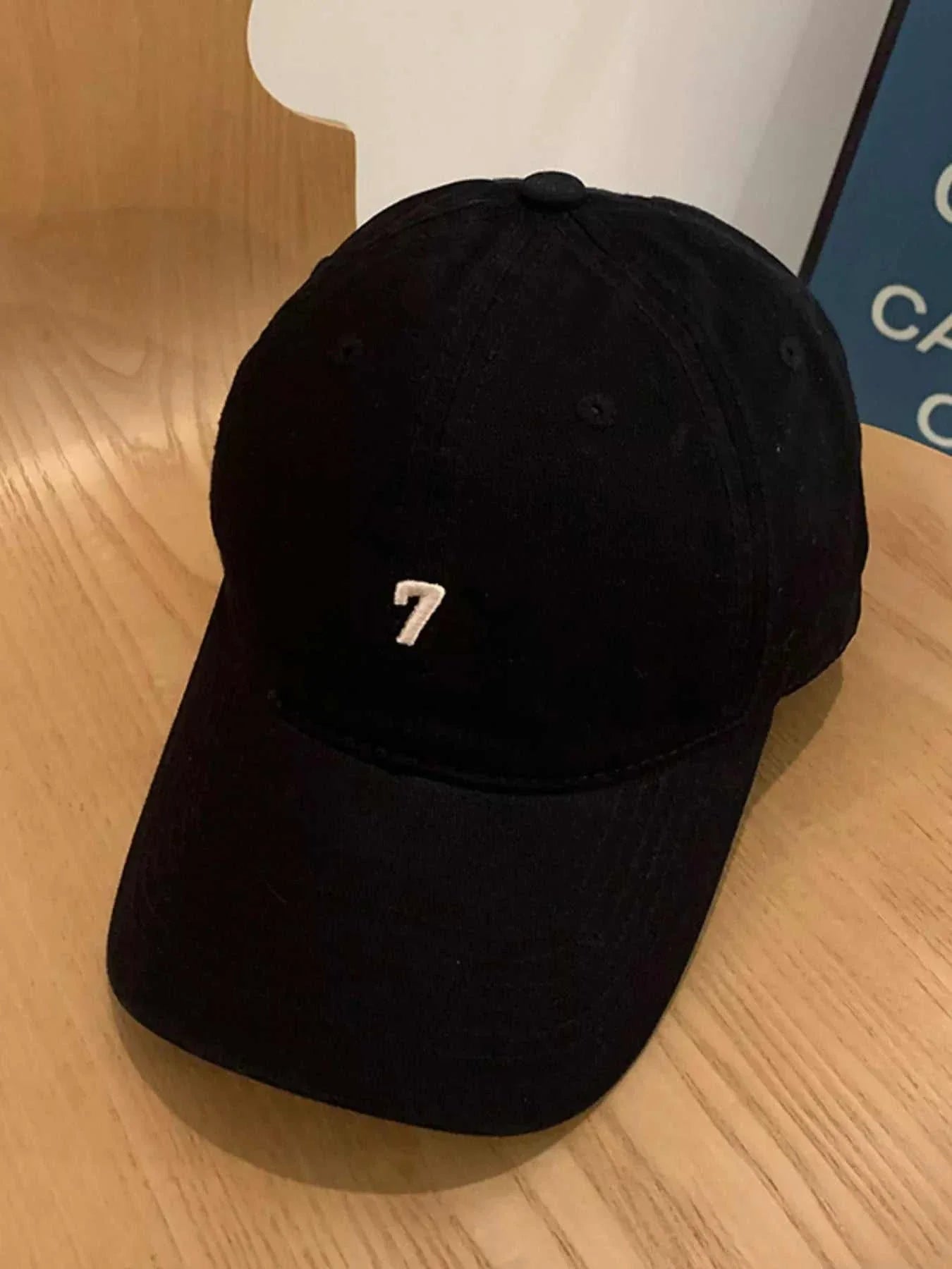 Cotton embroidered baseball cap, one size, imported, 5.1 inches height