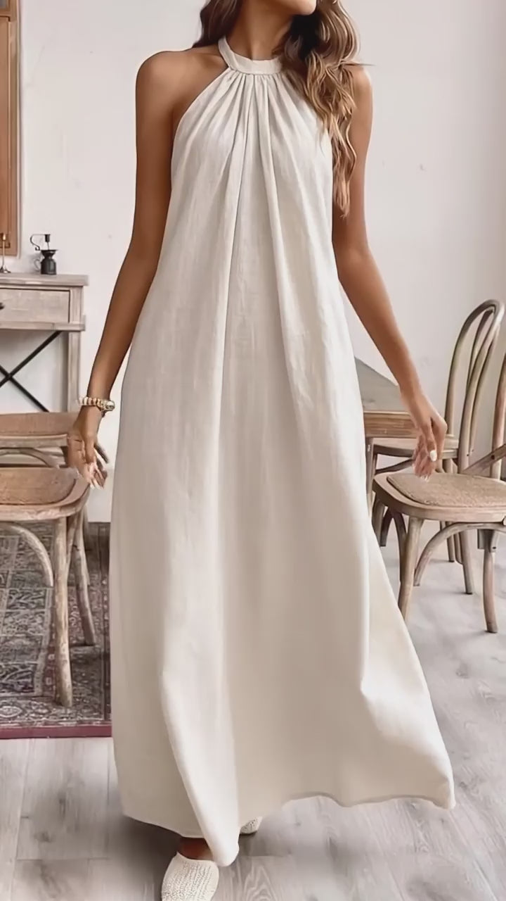 Halter Neck Maxi Dress